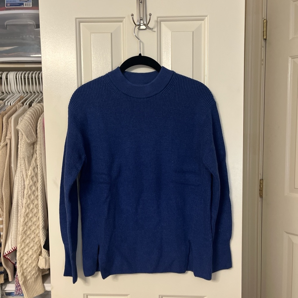 lululemon athletica Rich Blue Crewneck Sweater